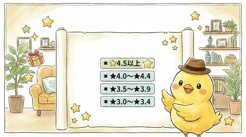 家族おすすめ度別ページトップ画像