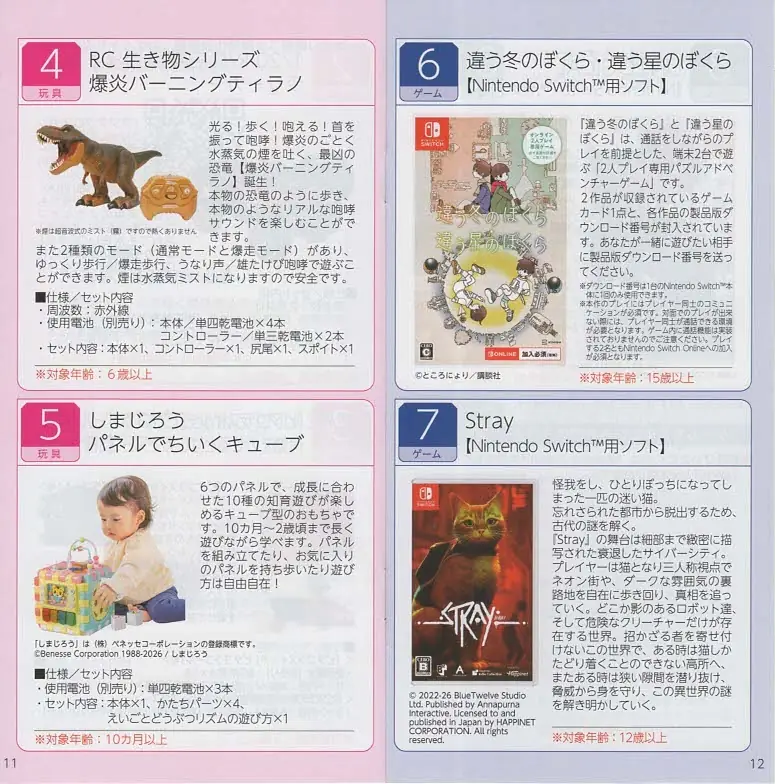 7552ハピネット2026年株主優待カタログ(p11-12)