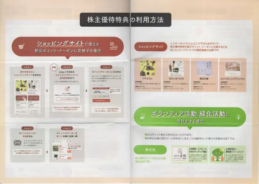 8005スクロール株主優待案内