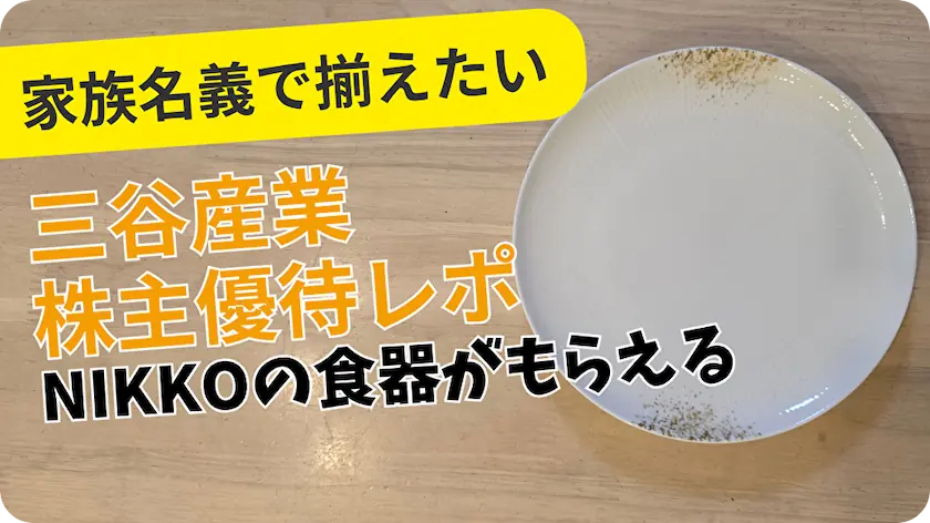 【期限間近　10月25日迄】ニッコー商品 高級磁器製品　10000円分（株主優待） 2026年版】三谷産業（8285）株主優待レビュー｜NIKKOのおしゃれ食器が
