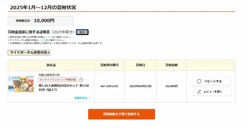 9433KDDI株主優待で過去に購入した物