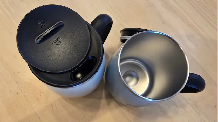 2928RIZAPグループ株主優待2025年にいただいた優待品BRUNOの「蓋つきステンレスマグ」