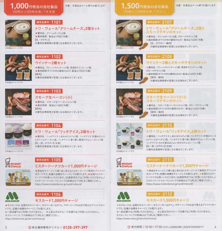 3370フジタコーポコーポレーション株主優待案内(p3~p4)