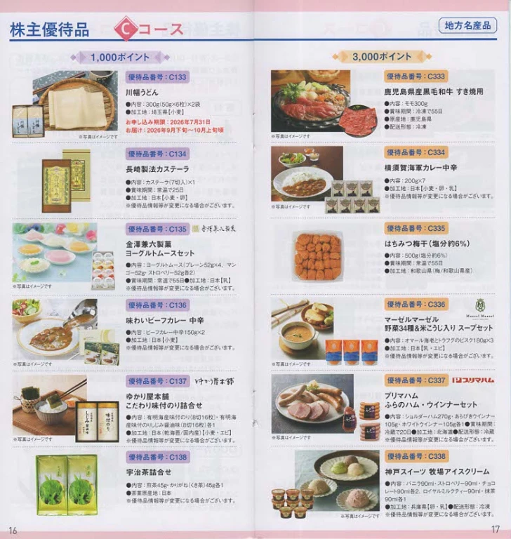 7743シード株主優待案内(p16~p17)