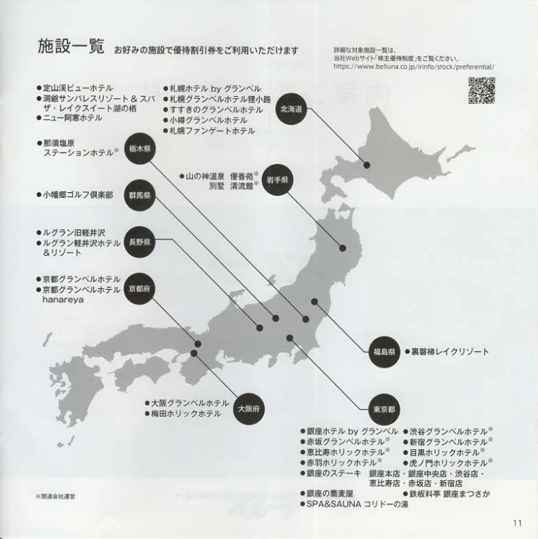 9997ベルーナ株主優待の案内(p11)