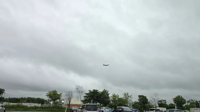 タイムズレンタカーで撮影した空の様子