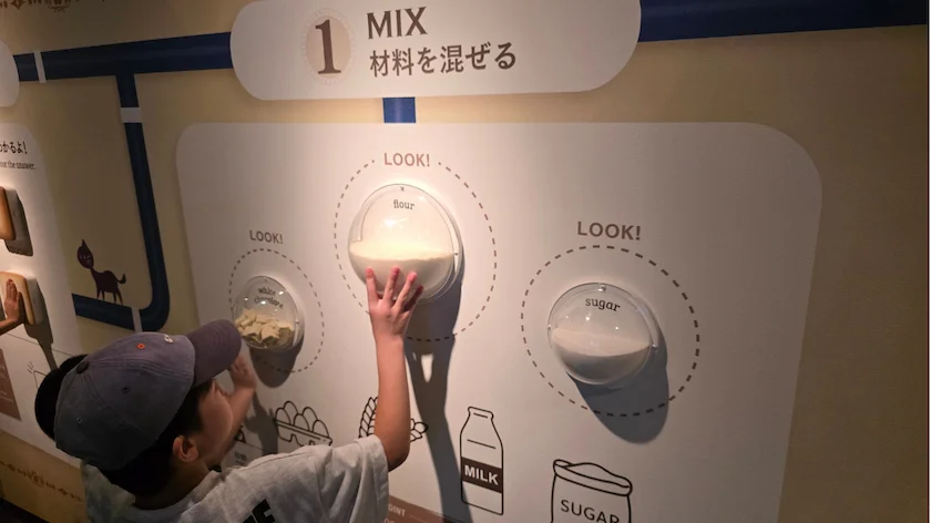 白い恋人ファクトリーの様子