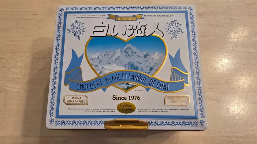 白い恋人缶