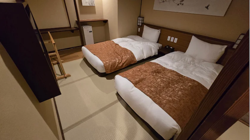 「ゆらく草庵」の別室の様子