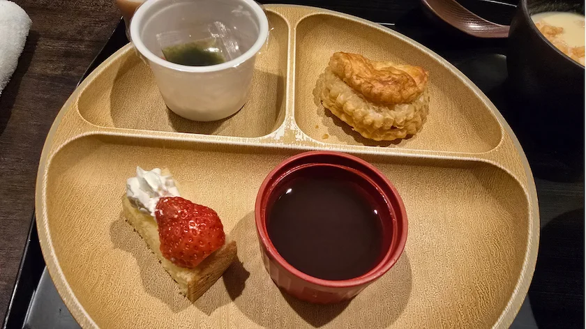 運河の宿 おたる ふる川朝食の様子「デザート類」