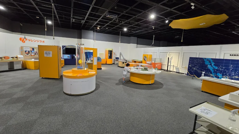 小樽市総合博物館 本館の科学展示室の様子