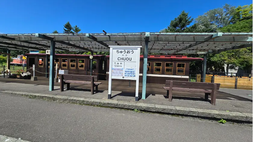 小樽市総合博物館 本館の屋外展示場の様子