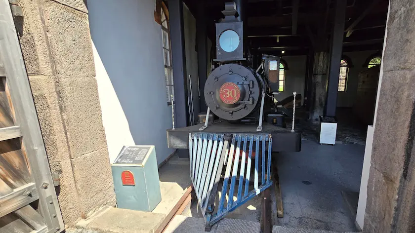 小樽市総合博物館 本館の屋外展示場の様子