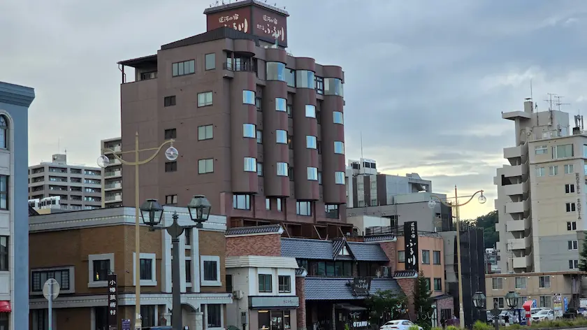 運河の宿 おたる ふる川の全景