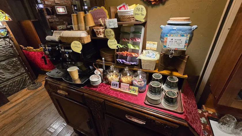運河の宿 おたる ふる川 光ラウンジのフリードリンク