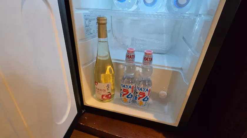 運河の宿 おたる ふる川 お部屋の冷蔵庫