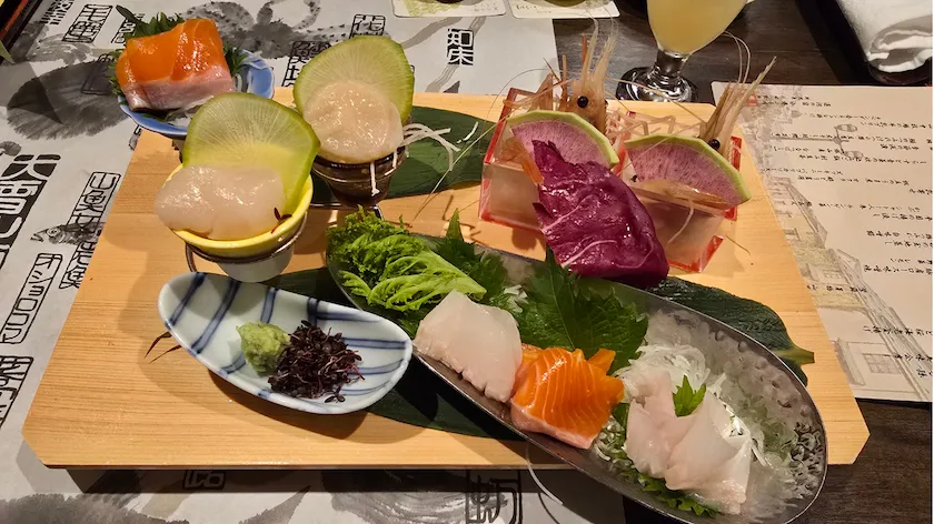 運河の宿 おたる ふる川 季節の四種盛り
