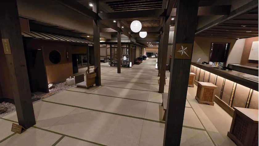 定山渓ゆらく草庵の帳場