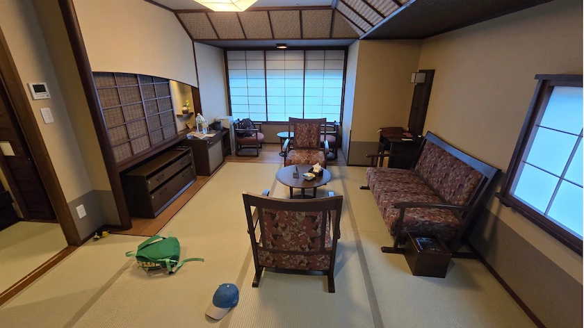 「ゆらく草庵」のお部屋の様子