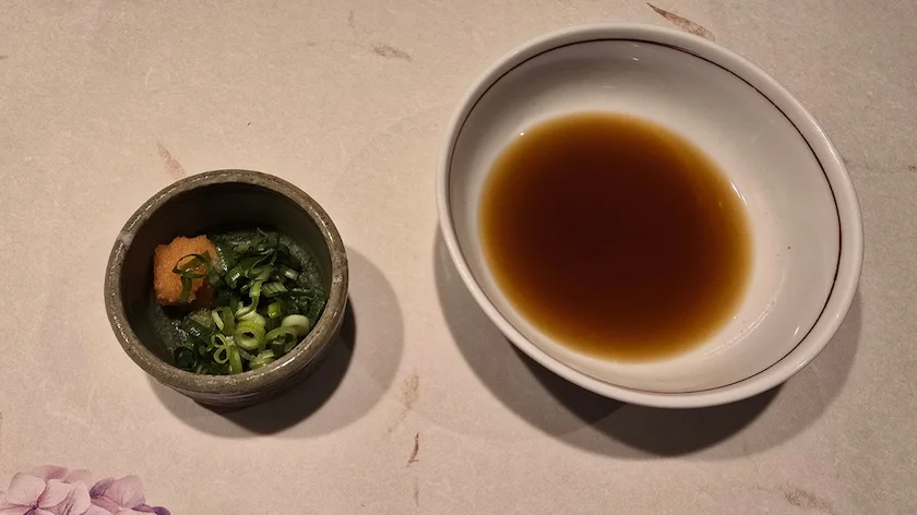 しゃぶしゃぶ用のポン酢と薬味