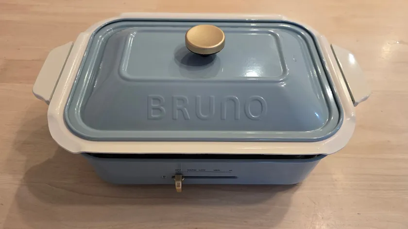 コンパクトホットプレートにセラミックコート鍋を装着