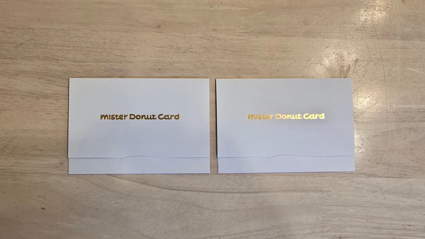 フジタコーポレーション(3370)から実際に届いたmister Donut Cardが入った封筒